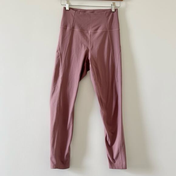 Girlfriend Collective High Waist Compression Legging Mauve Size Small - Picture 3 of 6